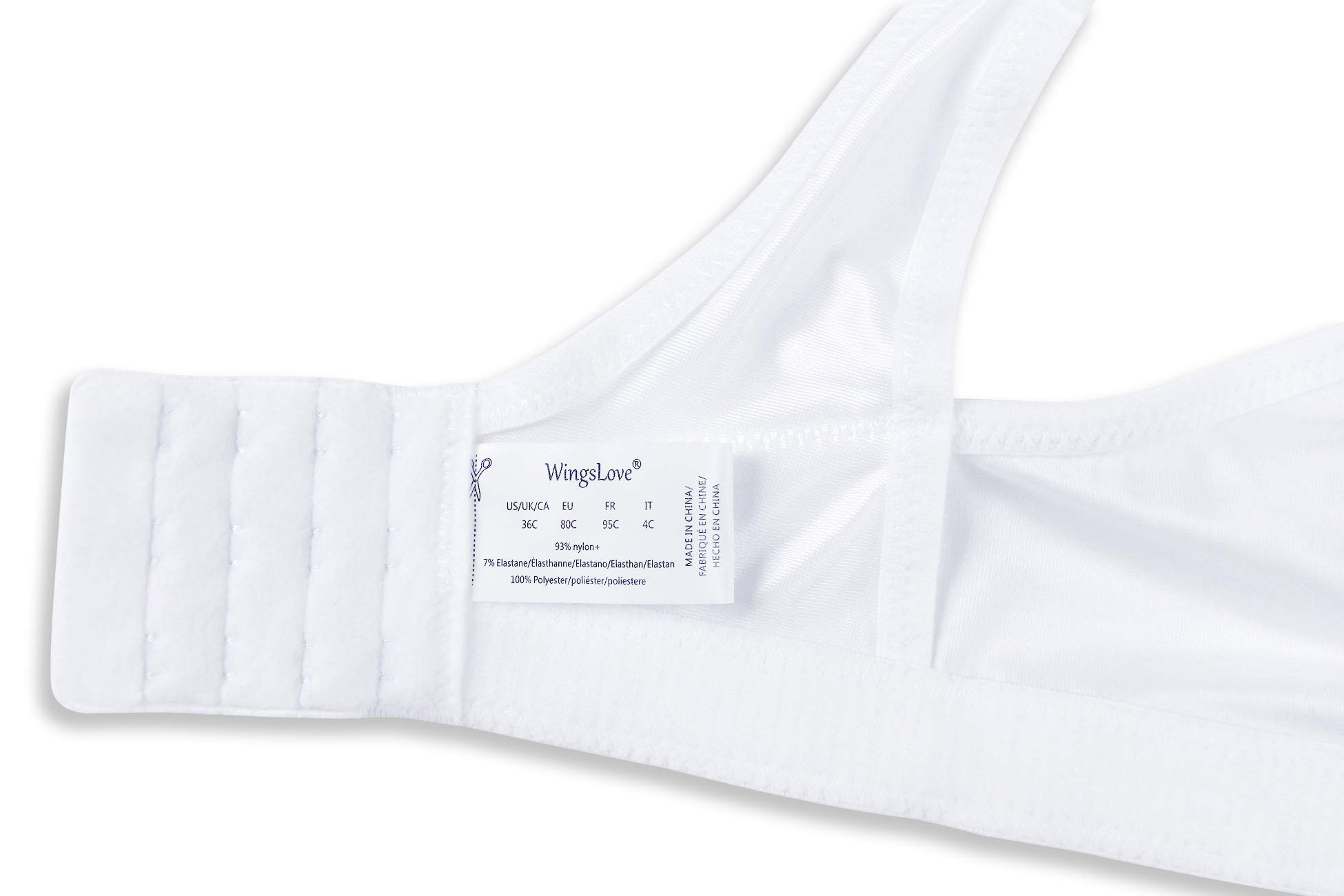 Wingslove Sujetador Deportivo para Mujer Talla Grande Sujetador Deportivo sin Aros sin Relleno de Alto Impacto