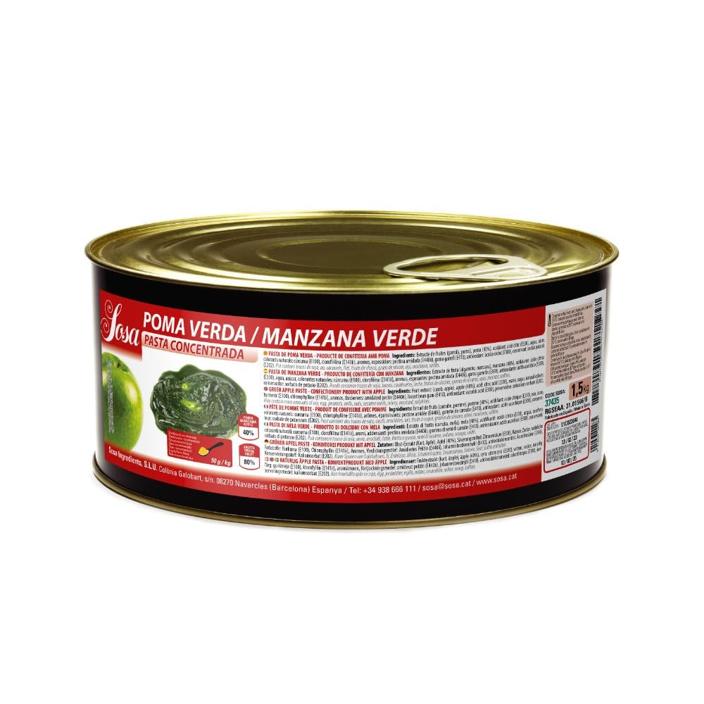 SOSA Konzentrierte Grünapfelpaste – Format 1,5 kg