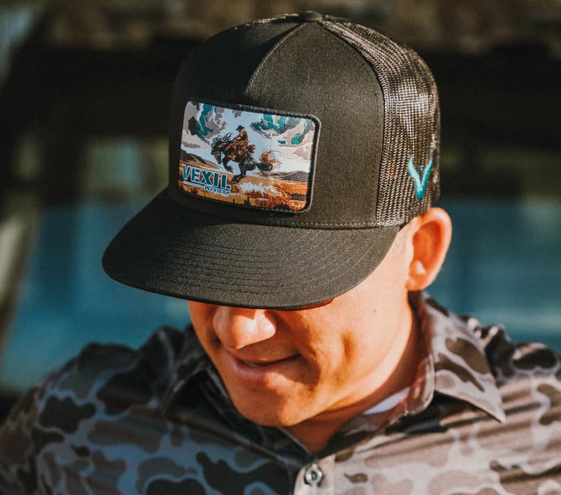 Image of Vexil American Rancher Adjustable Snapback Western Lifestyle Rodeo Southwest Inspired Meshback Hat