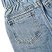 KIDSCOOL SPACE Baby Girls Jeans,Toddler Elastic Waist with D-Ring Slant Pockets Wide-Leg Denim Pants,LightBlue,12-18 Months