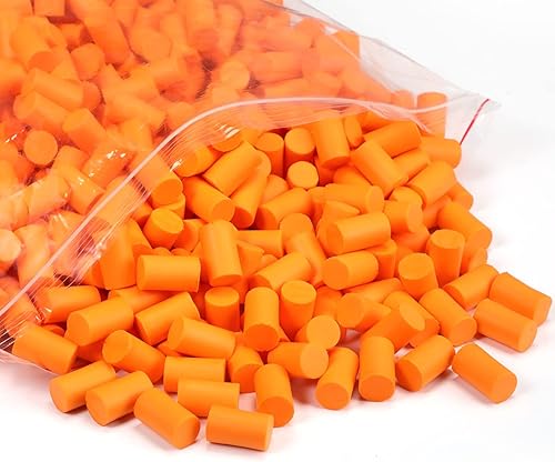 Miniatura 1 de 500 pares de tapones de espuma para los oídos a granel para dormir con cancelación de ruido de 32 db, tapones desechables para los oídos, protección