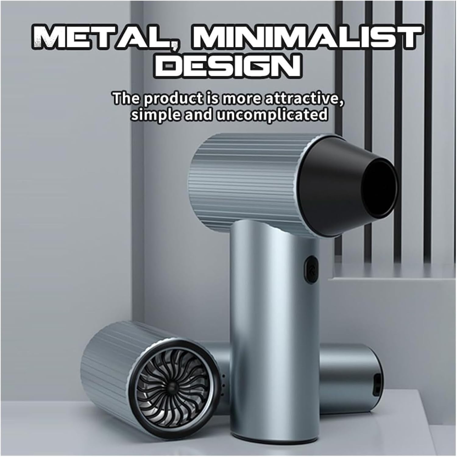 Handheld Air Blower 90000RPM 45m/s High Speed Brushless Motor Portable Dust Blower Fan Keyboard Cleaning Tool Applicable to Home Office Car