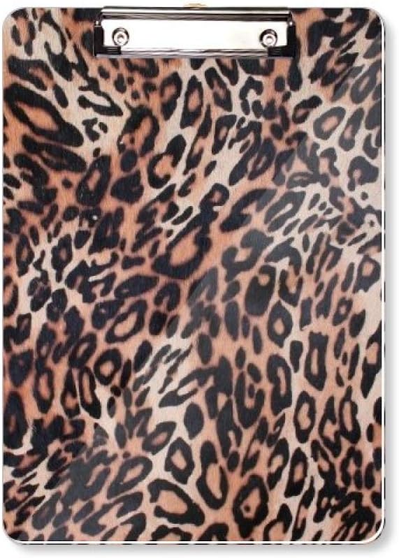 Leopard Feather Abstract Design Clipboard Folder Writing Pad Backing Plate A4