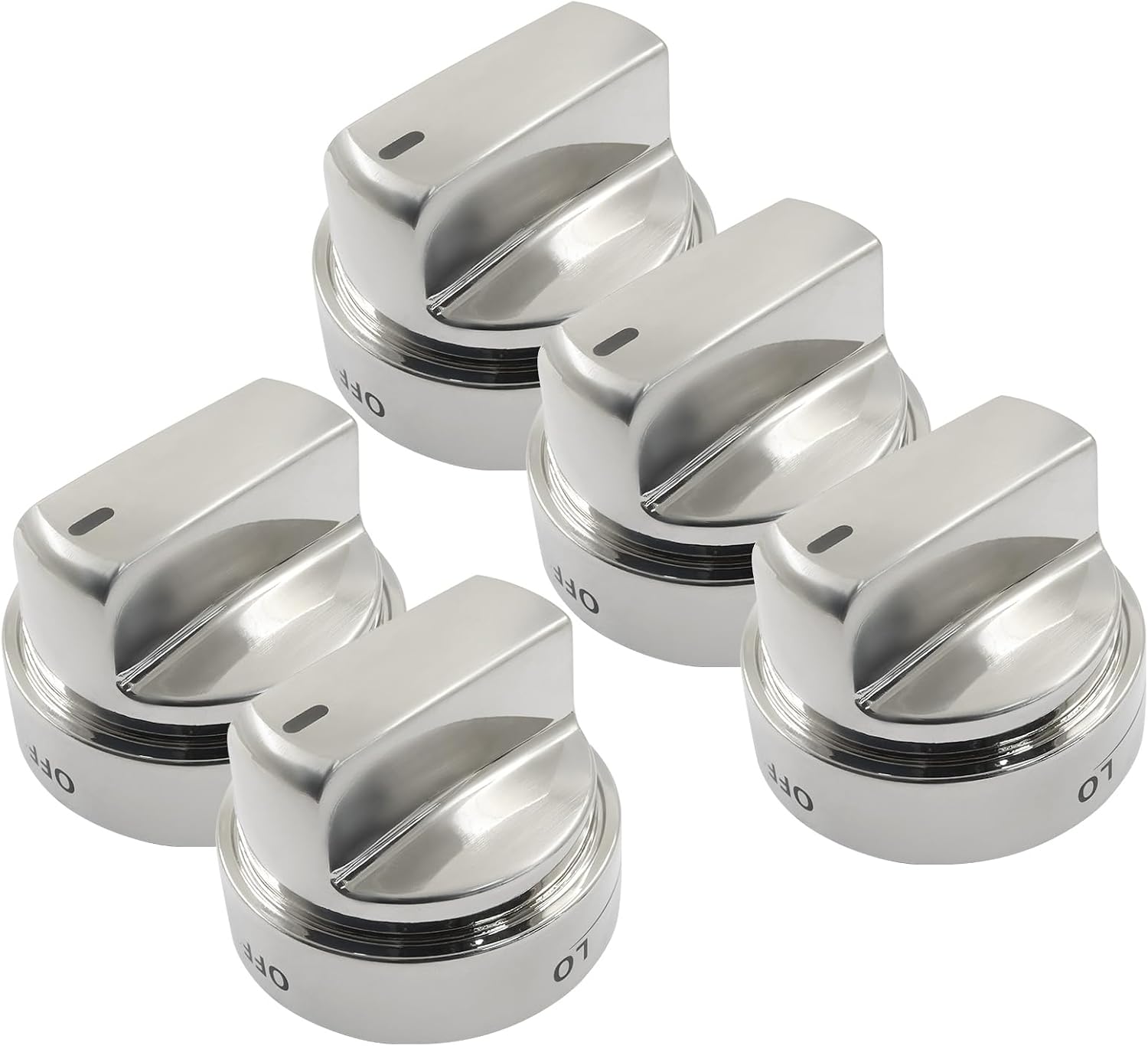AEZ73453509 Stove Knob Replacements Compatible with lg Gas Range Oven Stove LRG3036ST LRG3095ST LRG3091ST LRG3093ST LRG3035ST LDG3085ST, Replaces AEZ72909008 AP5669773, 5 Pack