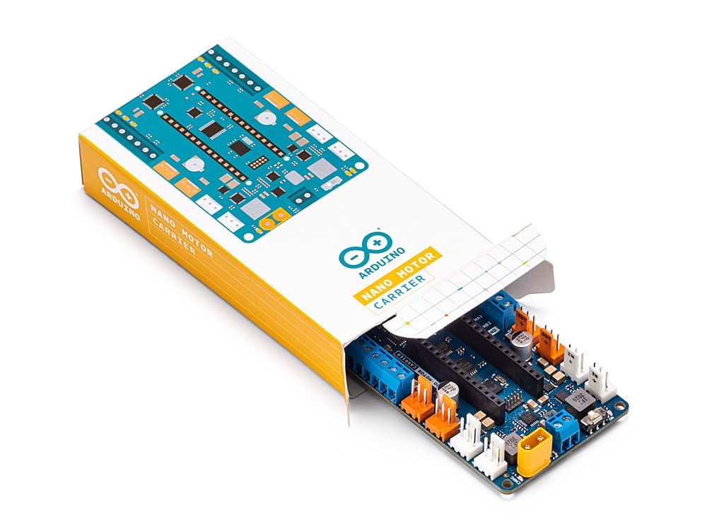 Arduino Nano Motor Carrier [ABX00041] - Carte d'extension pour contrôler Moteurs, idéale pour projets robotiques et Applications DIY Nano IDE.