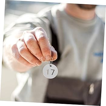 タグ丸 Amazon | MAGICLULU 20個製 番号タグ から ラベル付きキータグ