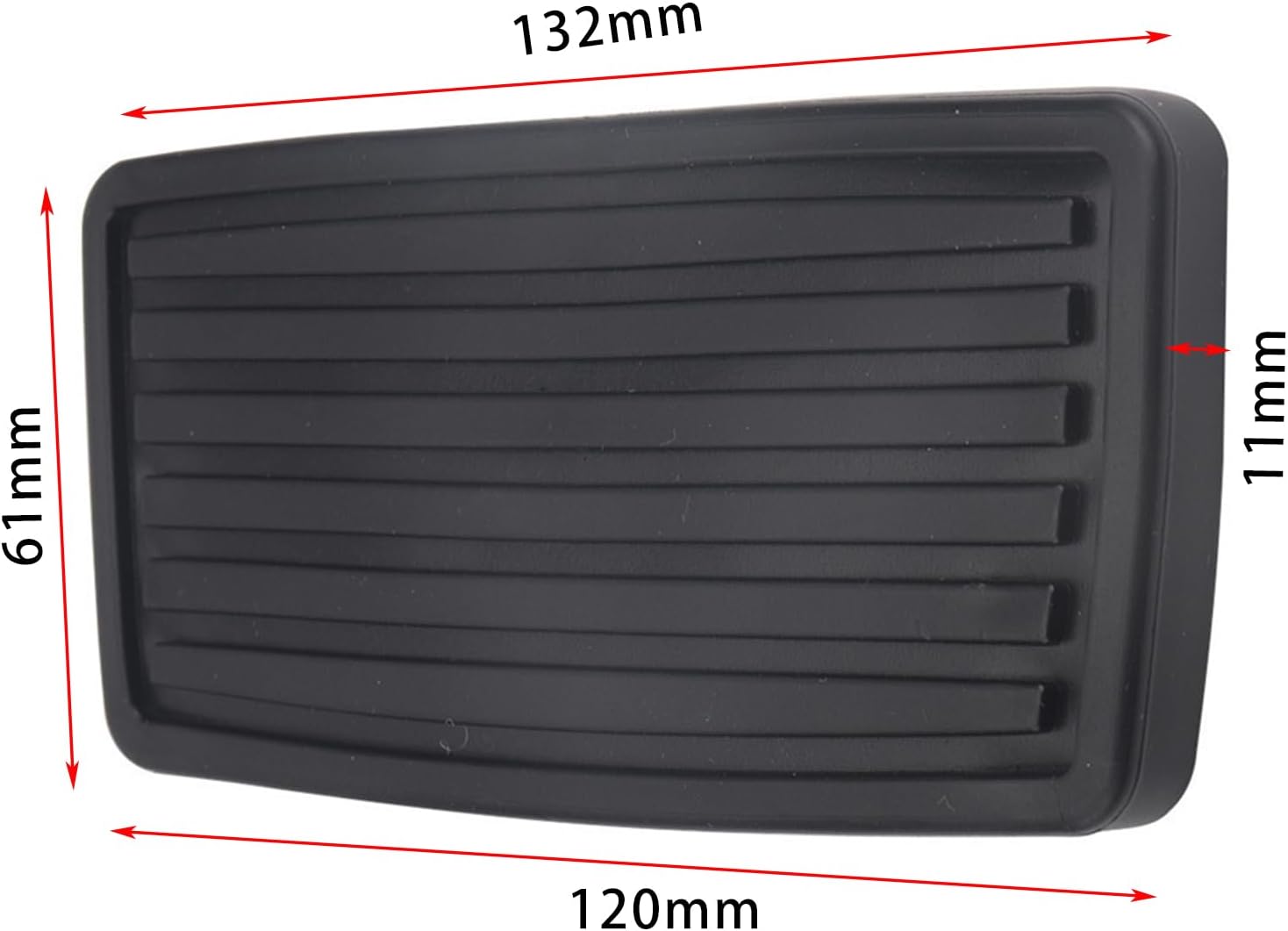Genuine Style Pedal Pad for Honda Models - Compatible with Part 17816-SK7-000 for Civic Accord Brake Clutch-Set of 3 pcs