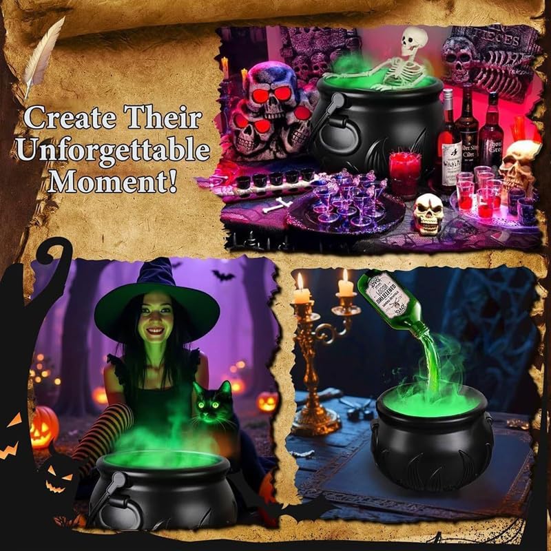 Set de Decoración Halloween con Humo y Caldera Negra miniatura 5