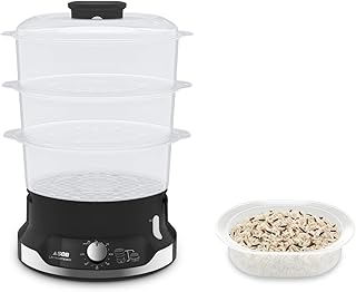 Tefal VC2048 Ultracompact Steamer, Ultra-Compact Stackable System, Healthy Kitchen, BPA Free Vessels, 60 Minute Timer, Fil…