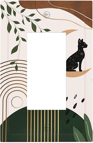 Miniatura 213 de Cubierta de Interruptor de Luz de Palanca de 1 Gang con Estampado de Bosque de Pinos Rústico Campestre, Cabaña Lodge Granero Bosque Forestal de