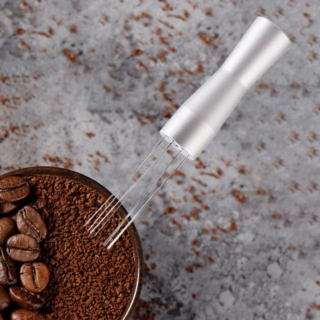 1Pc Coffee Powder Tamper Distributor LevelerTool Espresso Stirrer Stirring Tool Food-grade Stainless Steel Needles