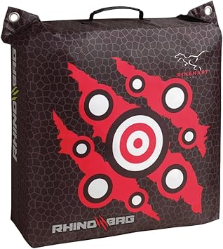 Rinehart 22" RhinoBag Target | Mid-Size Weatherproof Bag Archery Target with Dual-Layer Power Band | Field Point & Broadhead Compatible | Made in USA