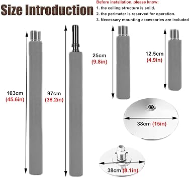 Gold Spinning Static Dancing Pole for Yoga Room, Removable Stripper Steel Pole Apartment Friendly, Indoor Fitness Dance Tubo No Drilling