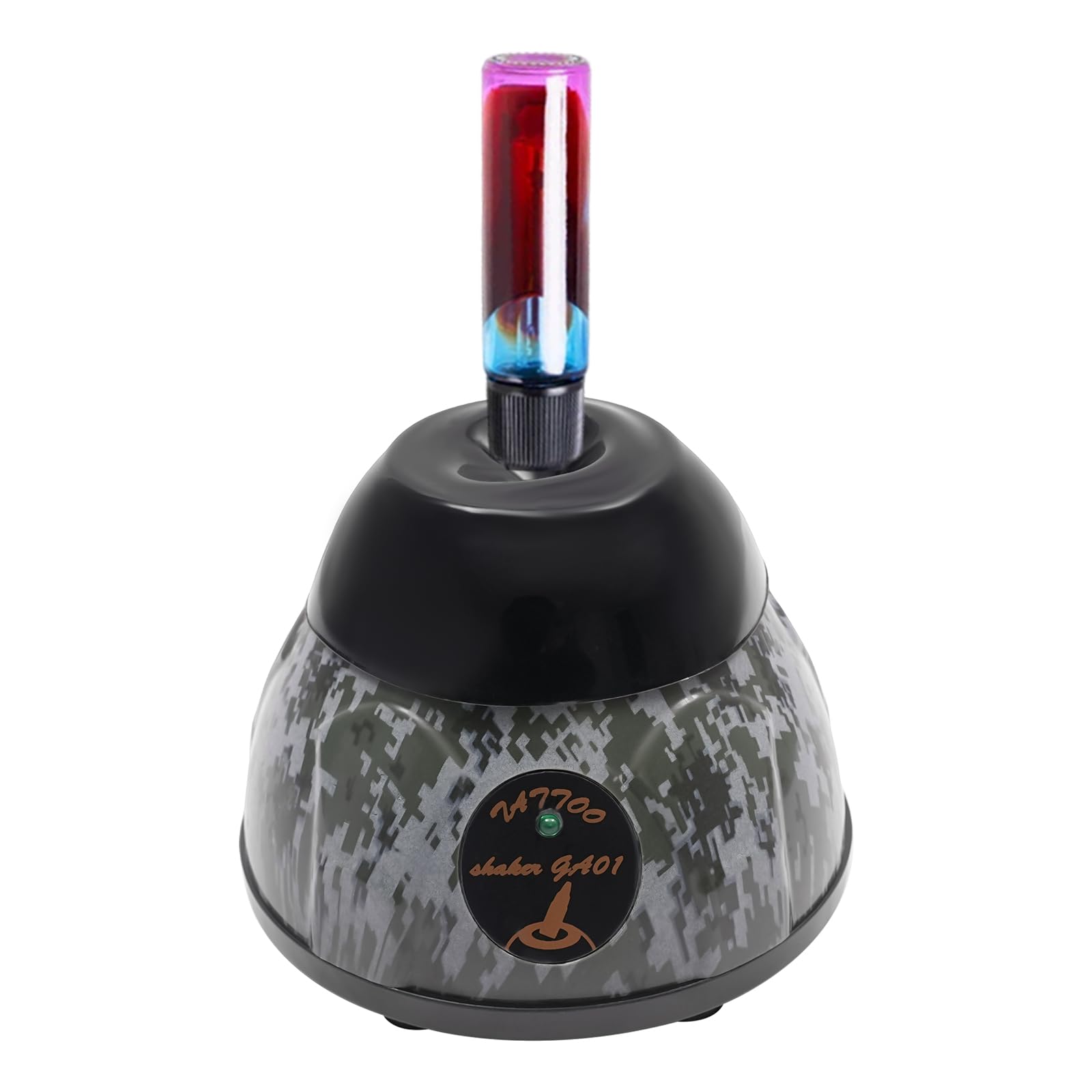 Vortex - Mezclador de pintura para salones de uñas, pintores y aficionados, mini coctelera con 5200 rpm, mezclador eléctrico de tinta de pigmento, multiusos, mini Vortex (camuflaje)
