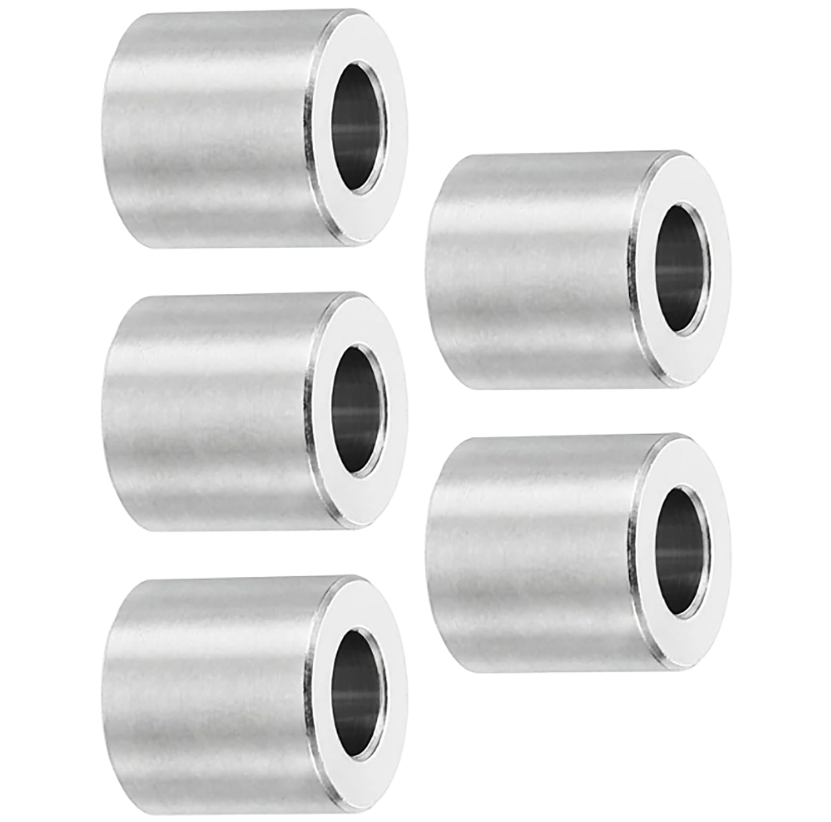 TOP-VIGOR 5Pcs M6 Aluminum Spacer, 6.2mm ID x 12mm OD x 12mm Length Metal Spacer