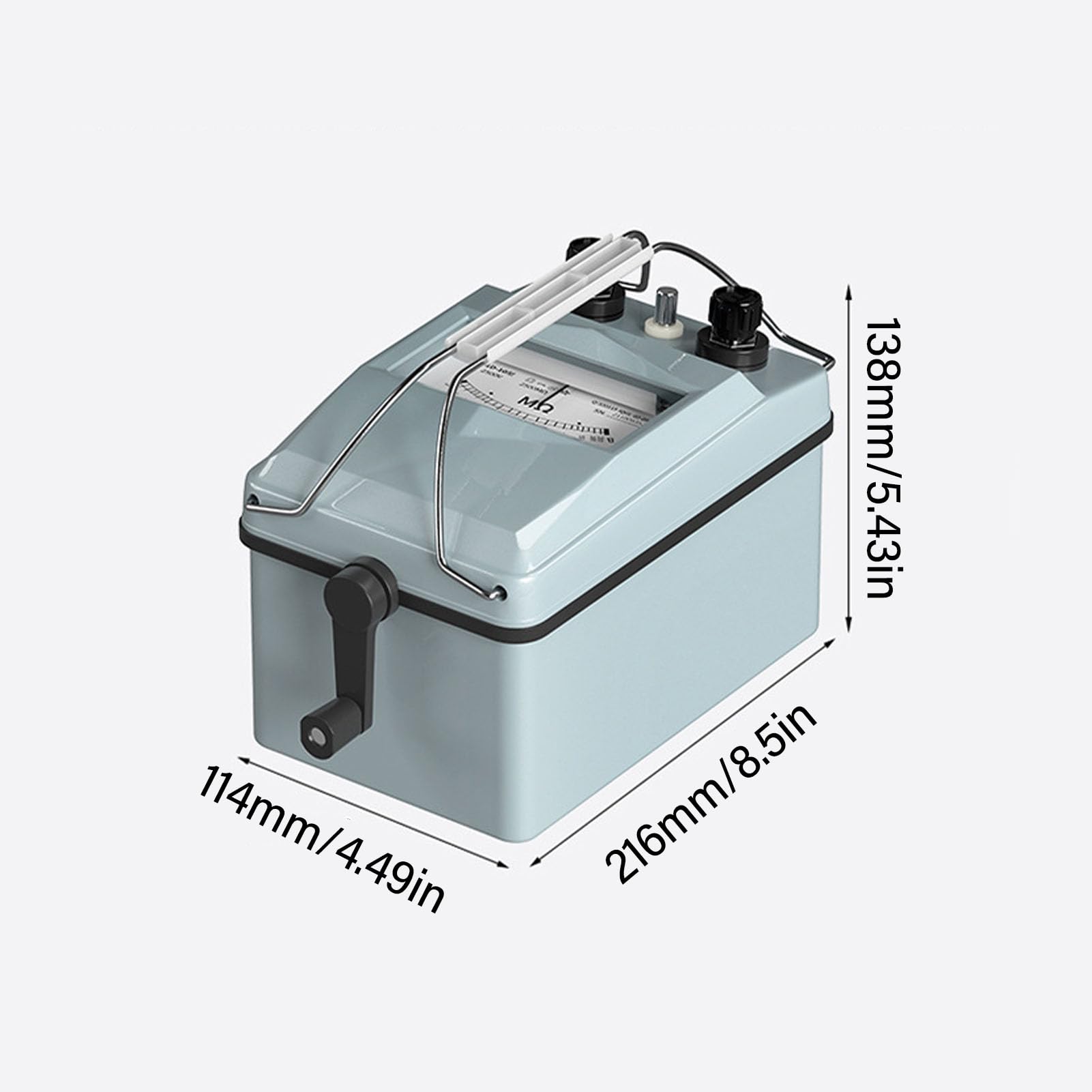 Megohmmeter, 2500 V Megohmmeter Isolationstester Aluminiumgehäuse Tragbarer Elektronischer Hochspannungs-Isolationswiderstand, Isolationswiderstandsmessgeräte