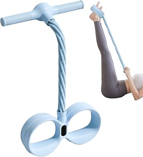 Banda de resistencia para pedal de pie, equipo de entrenamiento elástico, banda de resistencia con asa, para mujeres, abdomen, cintura, brazo, pierna, yoga, pilates, gimnasio, entrenamiento, fitness