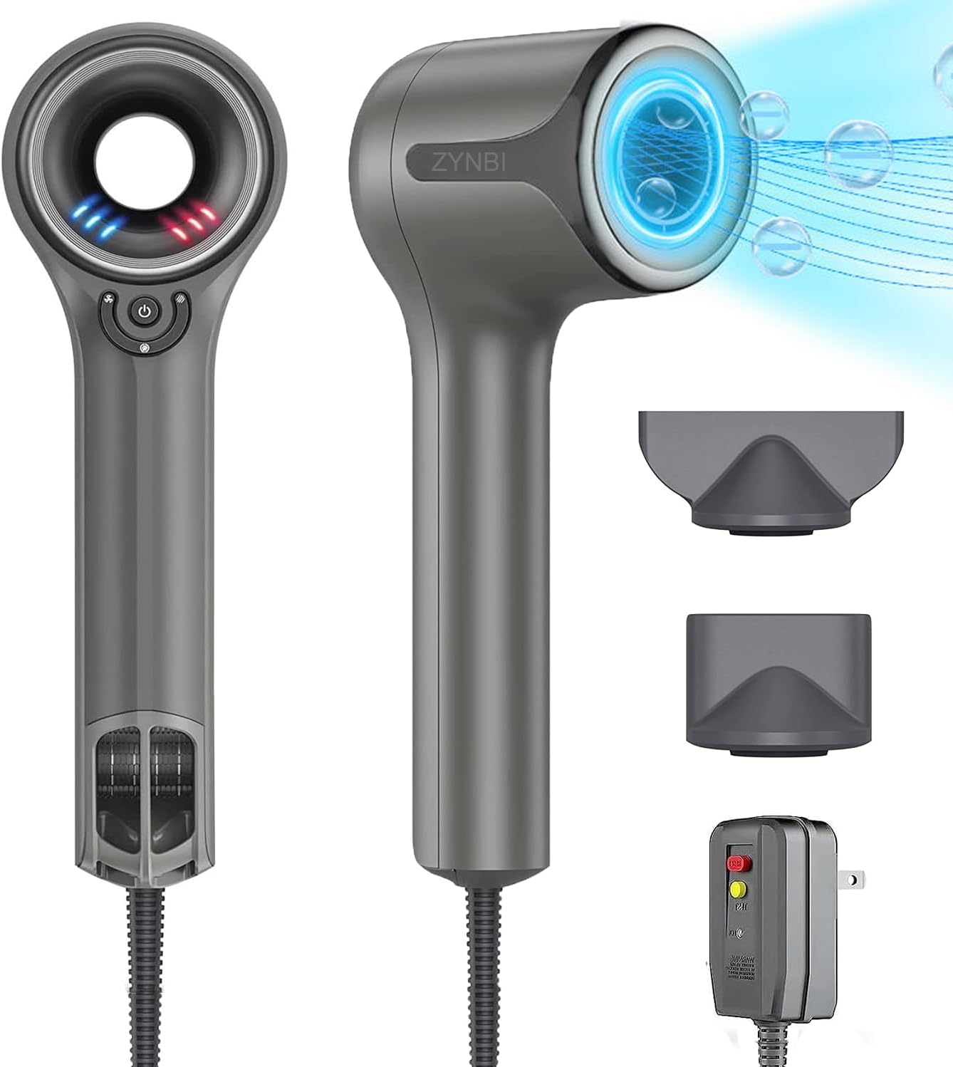 Incgen Professional Hair Dryer, High-Speed Negative Ionic Blow Dryer With 110, 000 - View #2