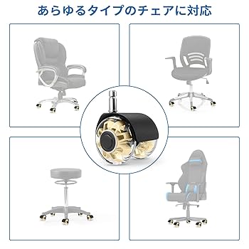 アイアンキャスターチェア・送料込み Amazon.co.jp: Omyoffice プラグインチェアキャスター クリア
