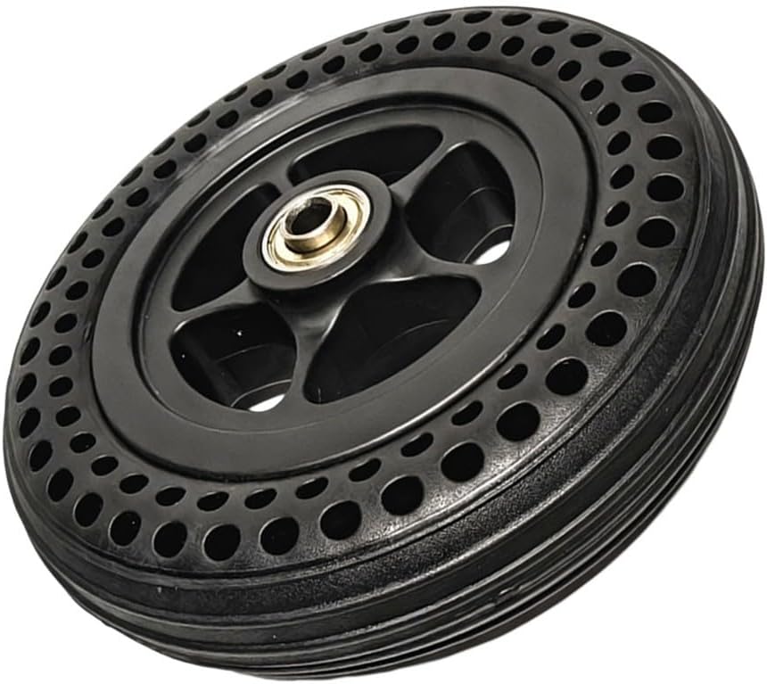 Zoegneer Replacement 6 Inch Solid Tire With Wheel Hub For Wheelchairs And Scooters Anti Slip Textures For Enhanced Traction