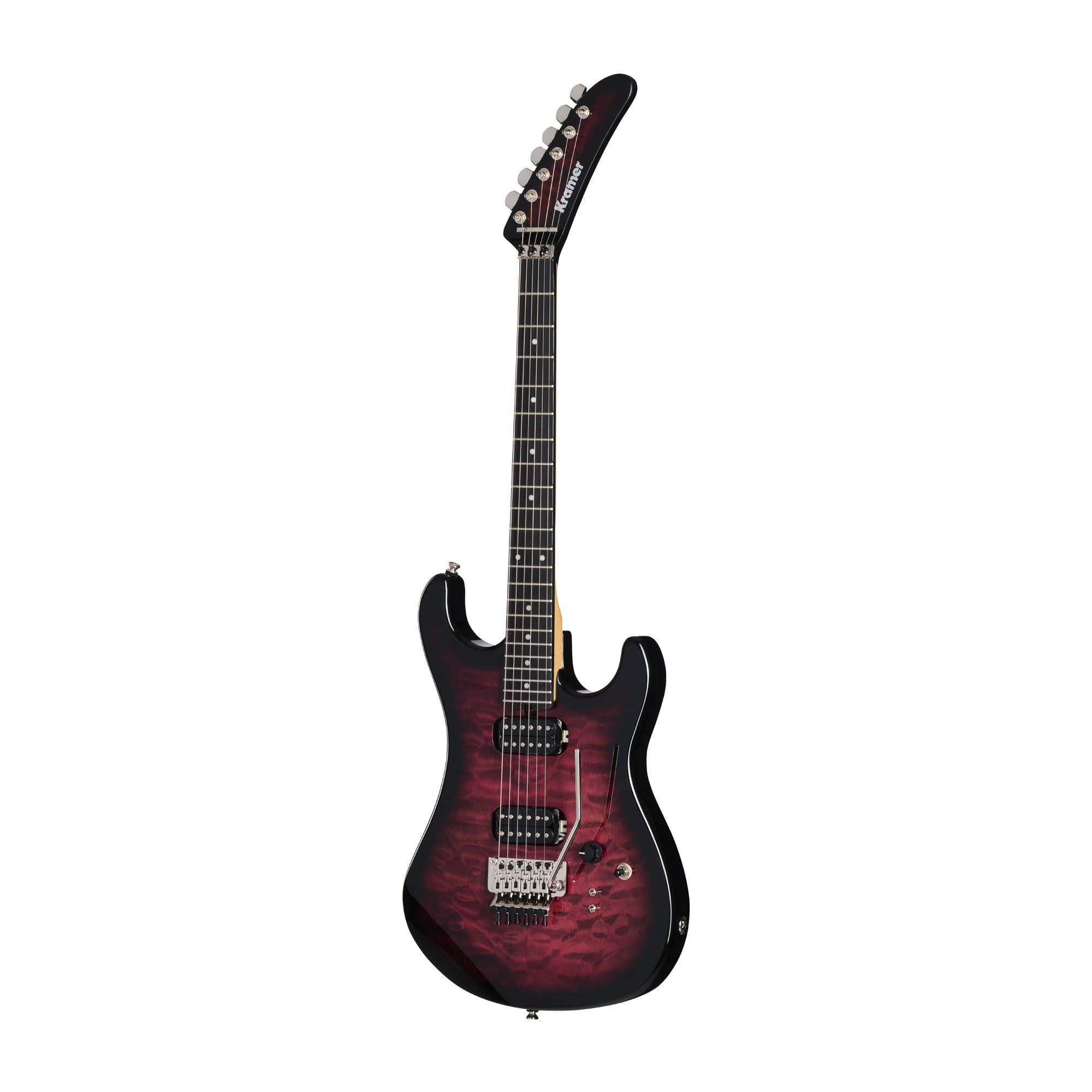 KRAMER　ギター Amazon.com: Kramer Nite-V String Thru Body, Crimson Metallic