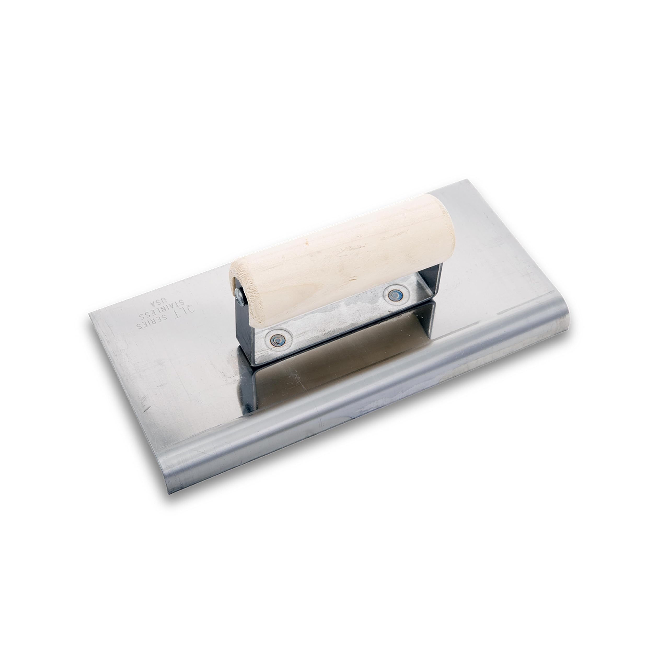 MARSHALLTOWN QLT Stainless Steel Hand Edgers, Wood Handle Material, 229mm Length, 102mm Width, 16mm Lip, 13mm Radius, Made In The USA, CE566S