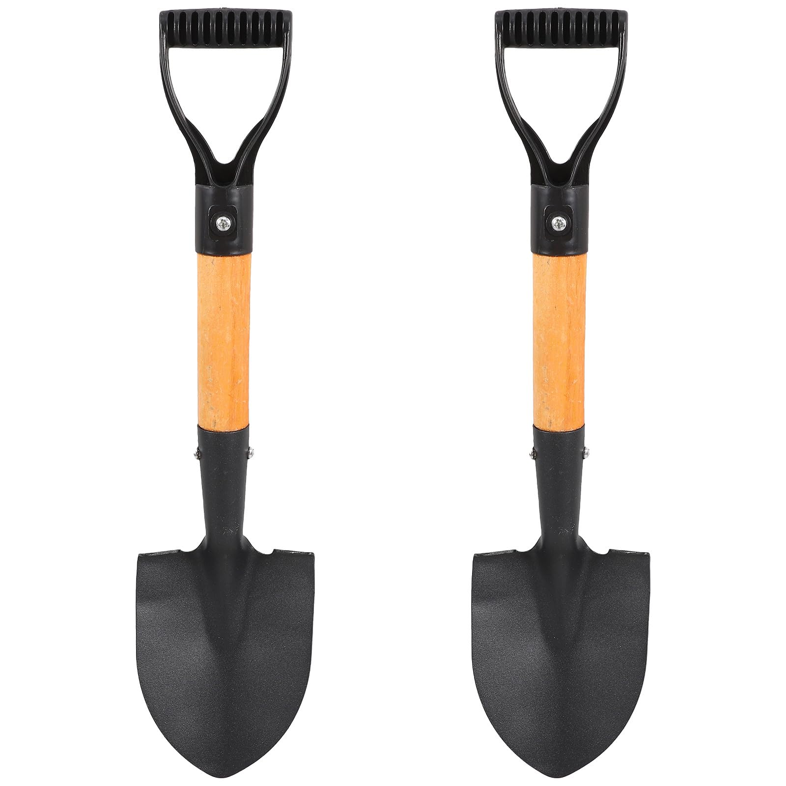 Pelle de jardin robuste en métal et bois lot de 2 truelles ergonomiques pour ameublir la terre