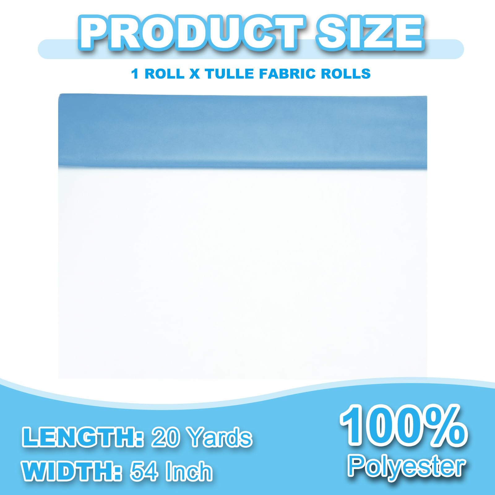 PATIKIL Tulle Fabric Rolls - Image 2