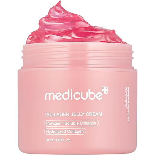 medicube Gelatinous Collagen Cream, Niacinamide and Lyophilized Hydrolyzed Collagen Increase Skin Moisturizing Barrier (1.69 Fl Oz) (Pack of 1)