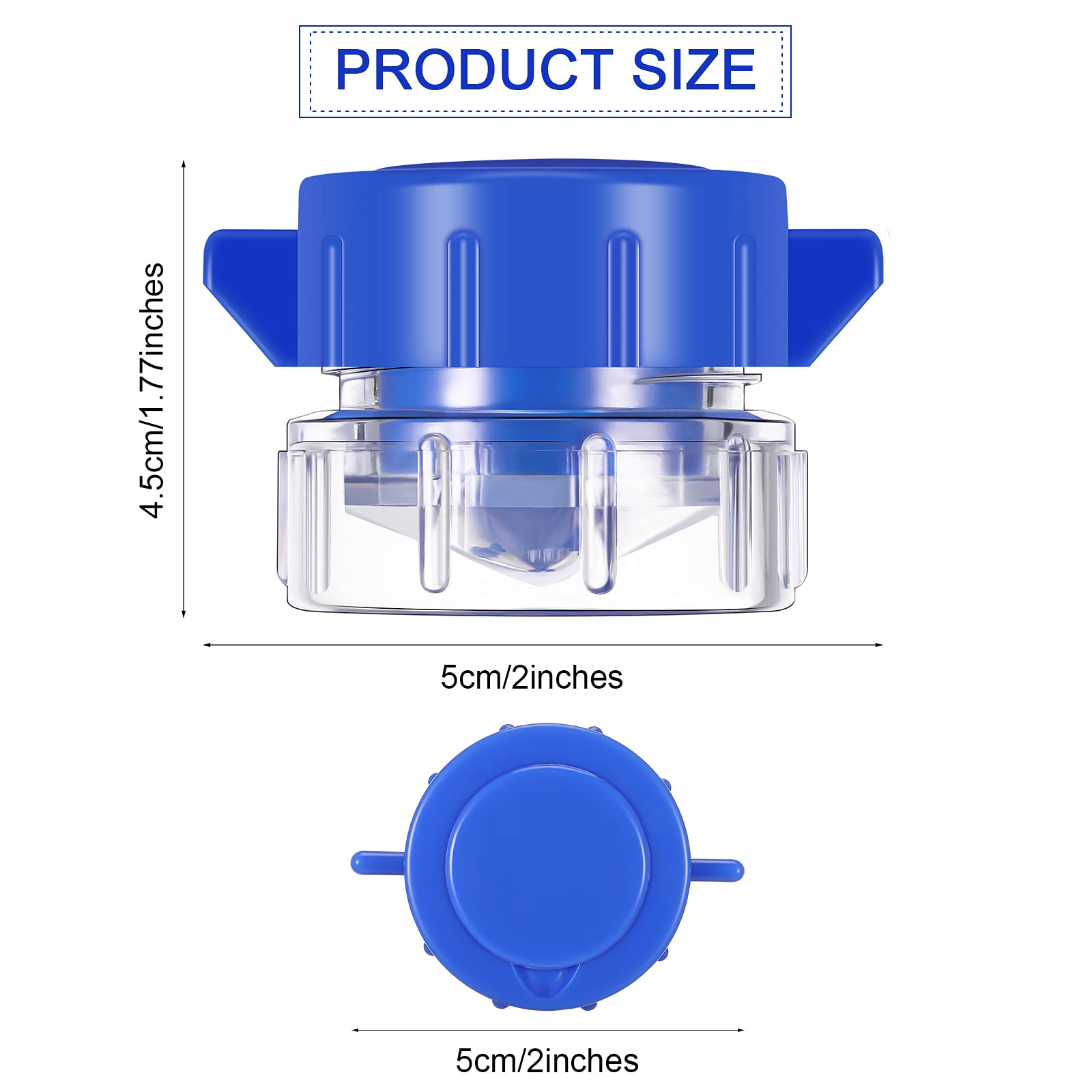 2 Pieces Pill Crushers Blue Pill Grinder Pill Fine Powder Small Pill Crusher Grinder for Crushes Pills, Vitamins, Tablets, Medicine