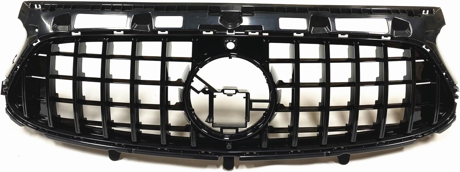 Front Bumper Grille For Mercedes For Benz For GLA Class For GLA250 2020-2021 H247 Front Grille Grill Black GT Facelift Car Body Kit Upper Bumper Hood Mesh Grid Car Front Grill