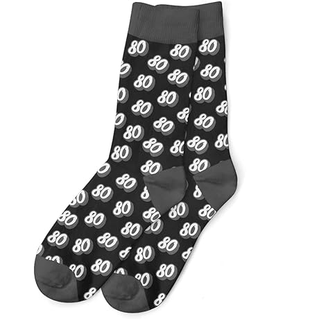 80th Birthday: Novelty Sock Keepsake Gift Idea for 80 Year Olds