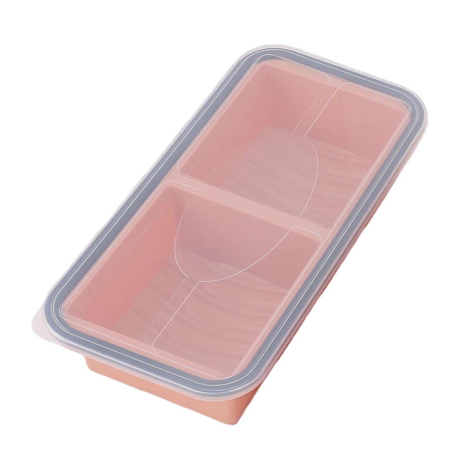 Yosoo Health Gear Set da 3 Vaschette per Ghiaccio in Silicone con (rosa