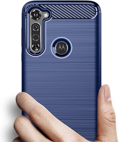 Miniatura 3 de Asuwish Funda compatible con Moto G8 2020 y protector de pantalla de vidrio templado, accesorios de celda, fundas protectoras de silicona suave para