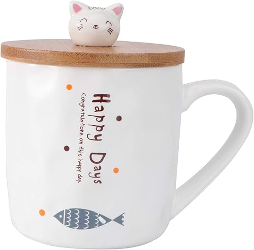 1 Set Fish Mug vasos con Tapas para bebidas Ceramic Coffee Cups with lids Coffee Cup with lid Practical Cup Drinking Cup - Mug Cup Beautiful Mug