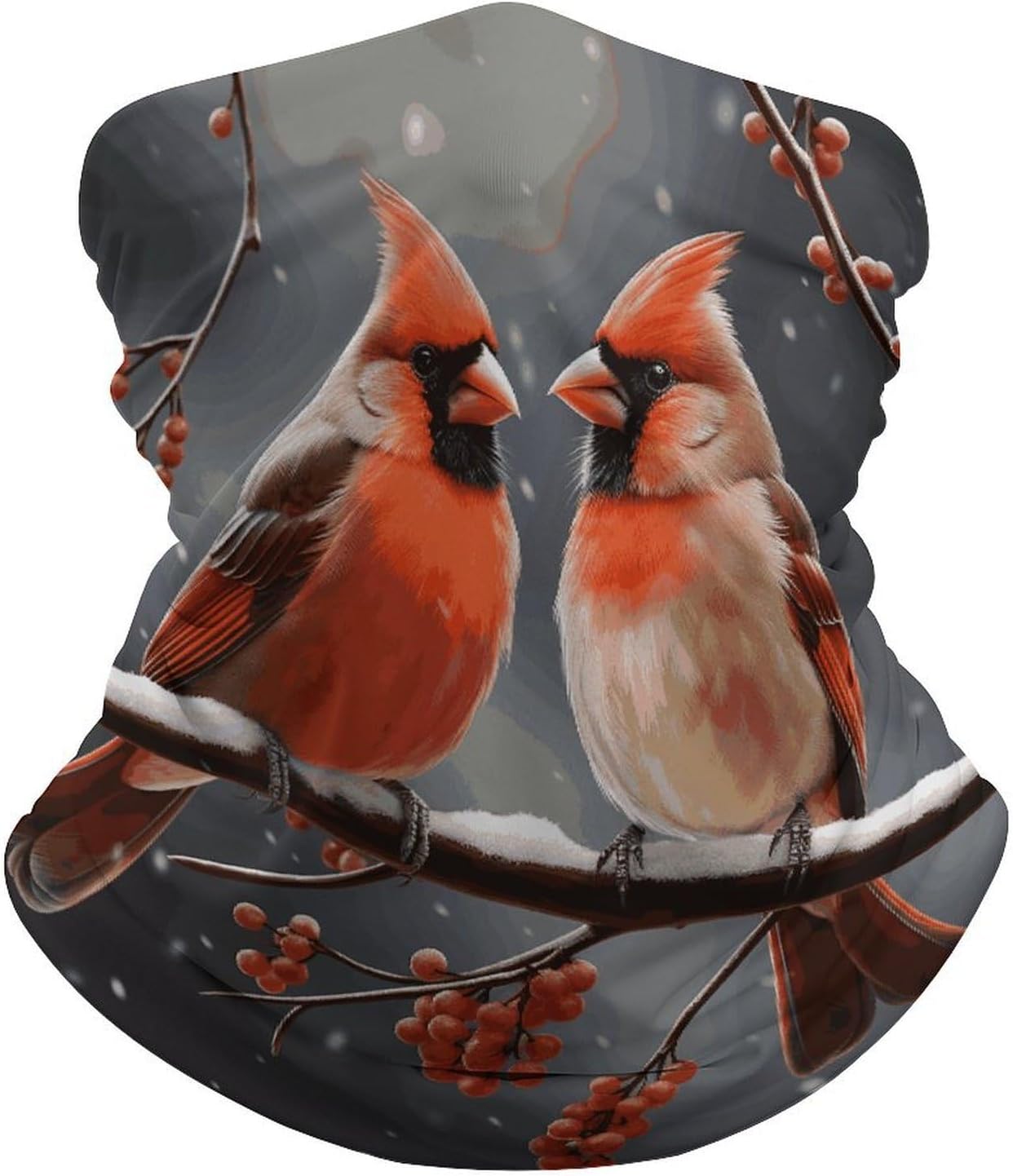 Sun Protection Neck Gaiter Cute Cardinal Birds Balaclava Fishing Mask Hiking Cycling Sports Scarf