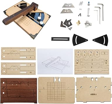 GAWEGM Wood Ship Modeling Tools - Angle Cutter Wooden Model Ship Building Tools Kit, for Hull Wood Strip Sharp-Angle Cutting, Ship Models Kits to Build