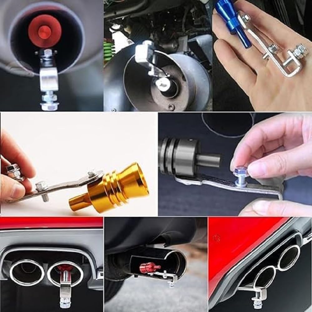 HEVIR Universal Car Turbo Sound Whistle Exhaust Pipe Muffler - Enhance Your Vehicle's Roar with this Universal Sound Simulator - Perfect for Amplifying Exhaust Noise - Car Exhaust System & Accessories 3