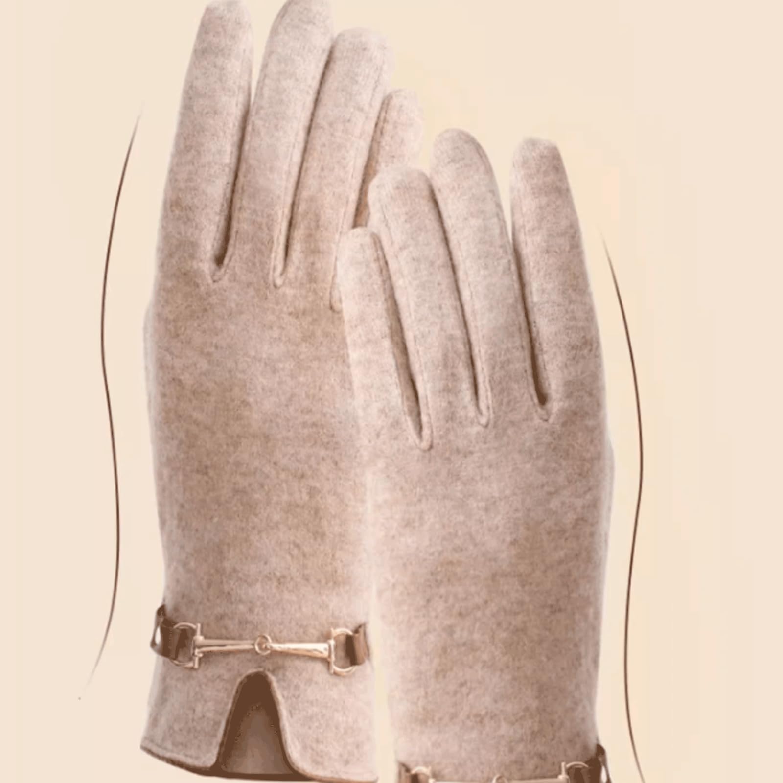 Cálido Manoplas de Lana con Pantalla táctil, Guantes Unisex, Guantes Suaves, Guantes de Punto de Talla única para Conducir, Senderismo, Bicicleta, Ciclismo, Correr cómodo