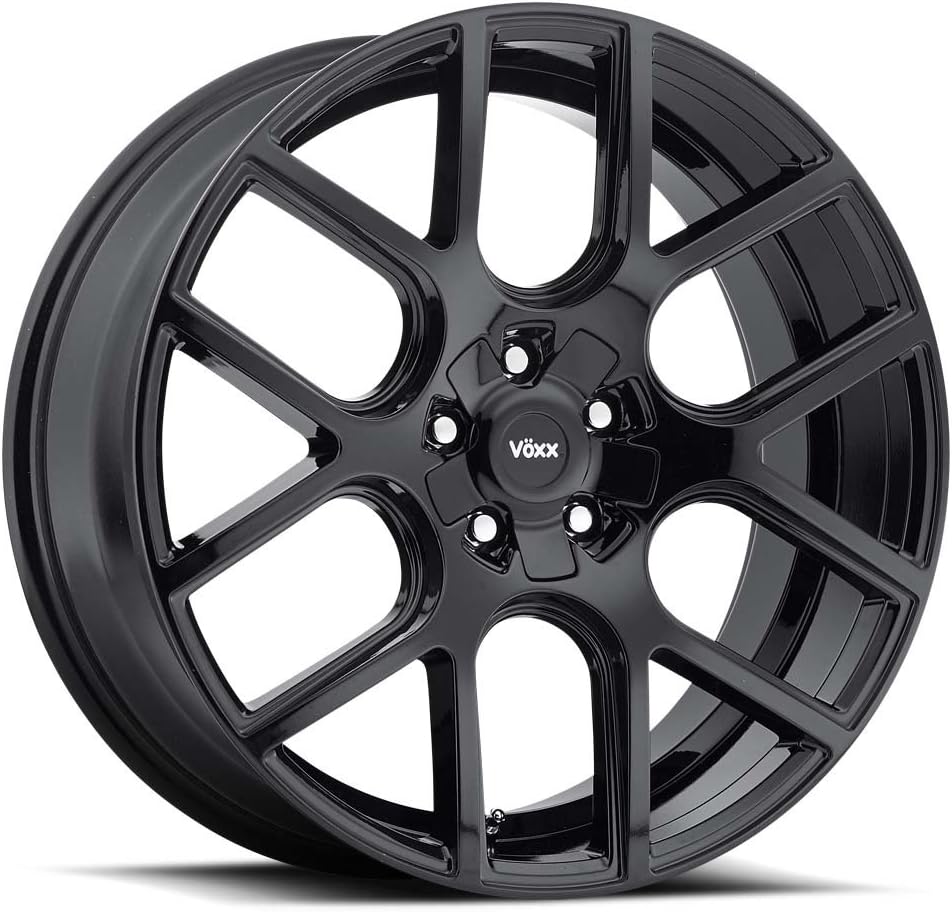 Voxx LAGO Gloss Black Wheel with Painted Finish (18 x 8. inches /5 x 115 mm, 20 mm Offset)
