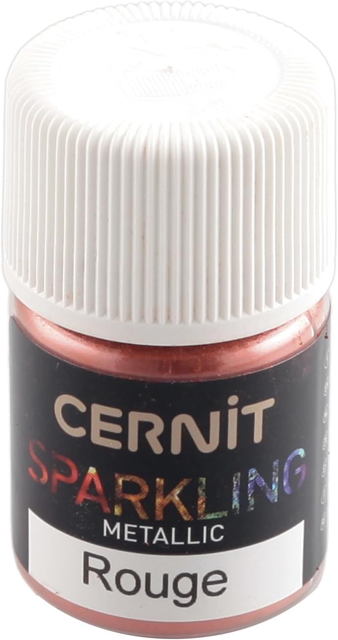 CERNIT 160-45165 CEM-45165 Cernit Sparkling Effect Powder Metallic Red