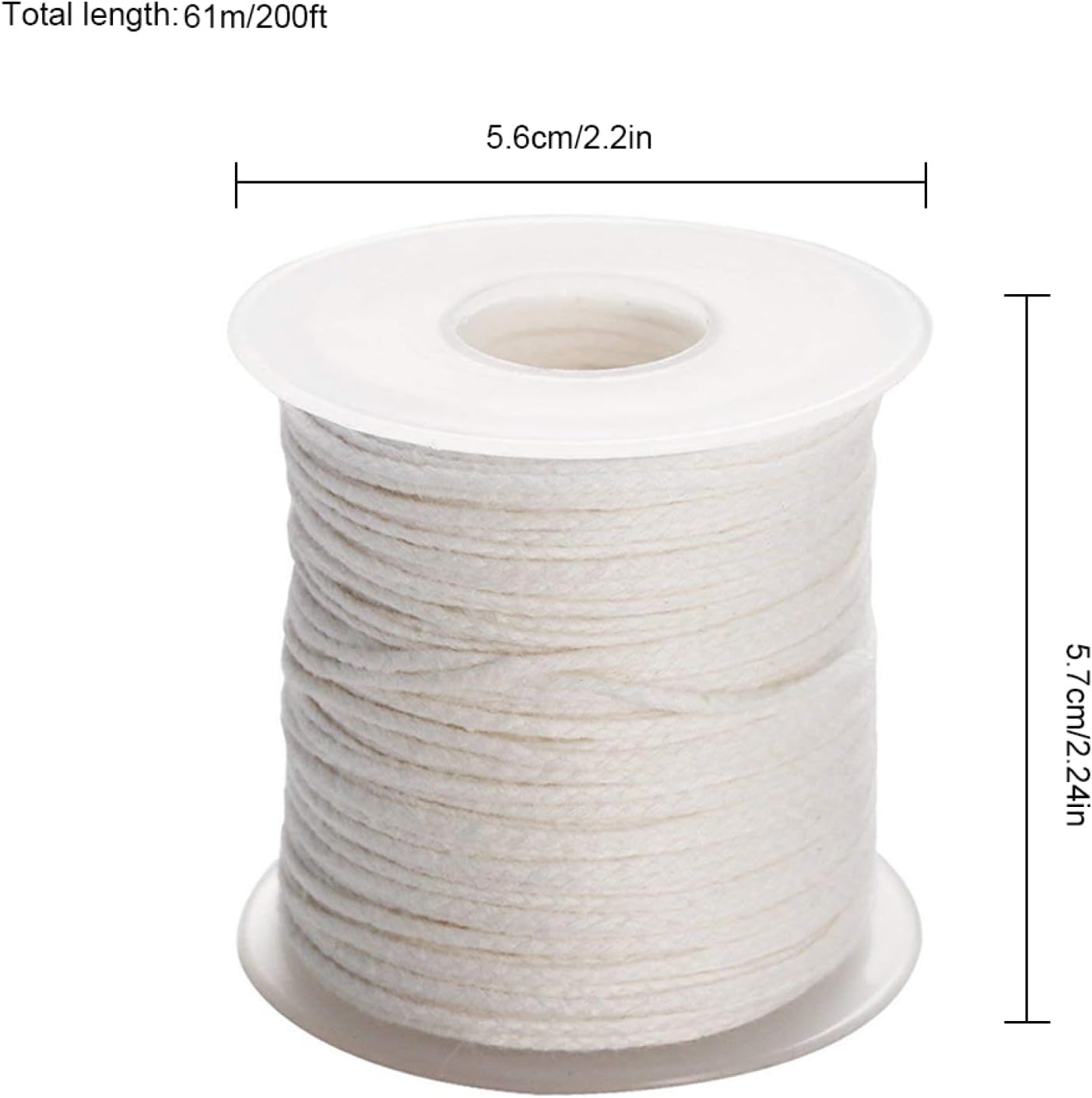 Candle Making Wicks | Cuttable DIY Craft Replacement,Cotton Wicks for Candles | for Lanterns Kerosene Alcohol Burner Lighting Paraffin Party Holiday Festive