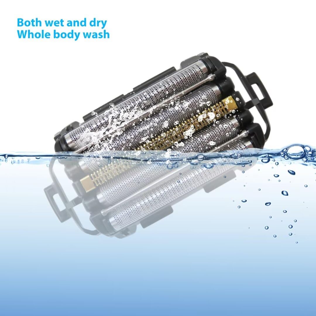 Upgraded ES-CLV9U, ES-CLV7U, ES-CLV7G, ES-CLV5U, ES-CLV5G Electric Razor Outer Foil and Inner Blade Replacement for Panasonic