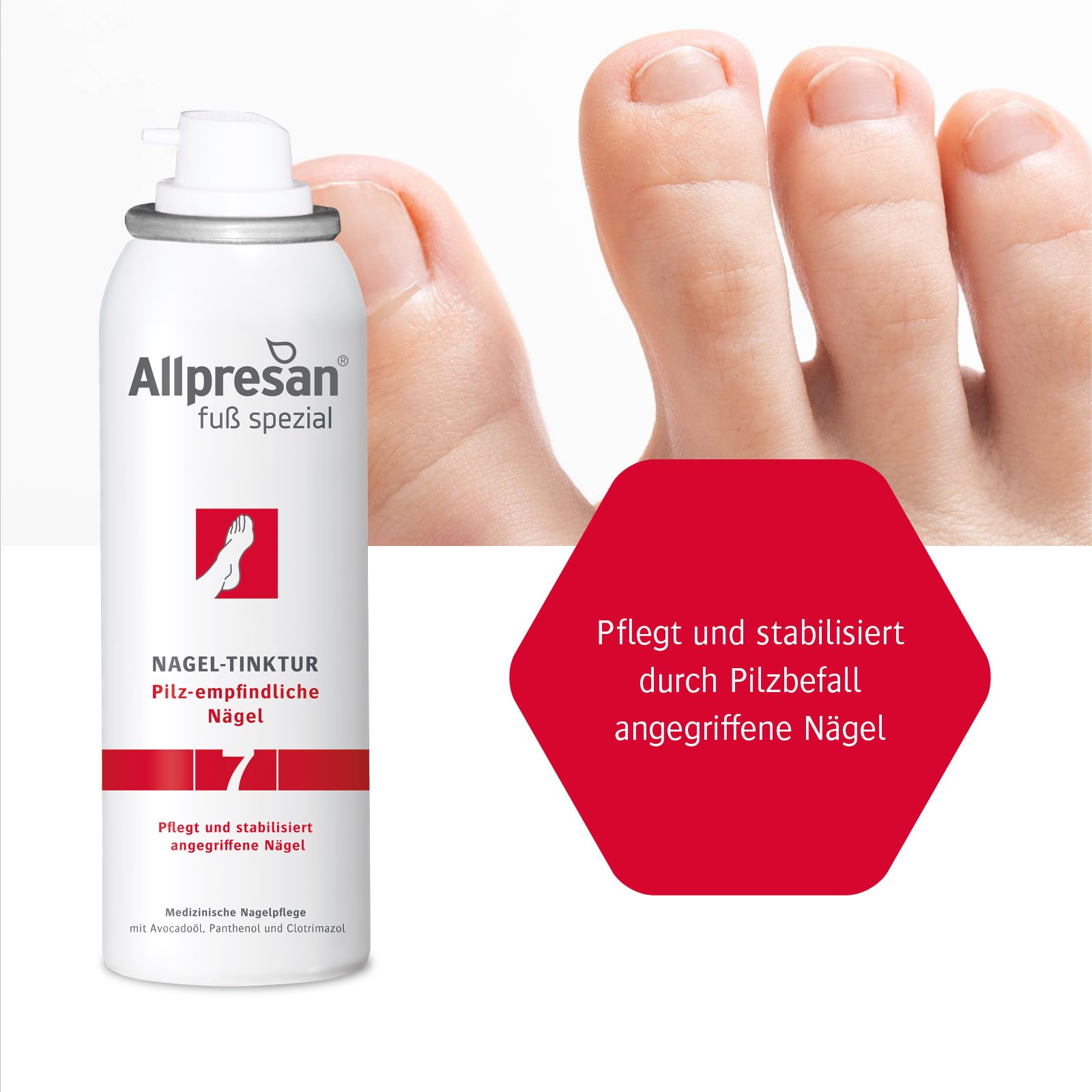 Allpresan Fuß spezial Nr. 7 Nageltinktur für Pilz-empfindliche Nägel - Zur therapiebegleitenden Pflege bei Nagelpilz - 125 ml (2)