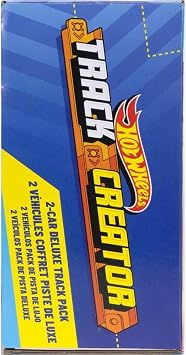 Hot Wheels Oyuncak Araba Parça Seti, Track Creator Deluxe Paketi ve 2 1:64 Ölçekli Döküm Araçlar, 25 Feet Farklı Uzunlukta Hızlı Geçmeli Parça ve Konnektörler (Amazon'a Özel)