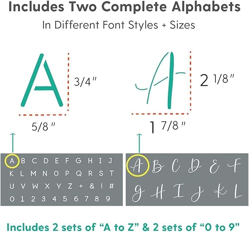 Miniatura 5 de Plantillas de boda, juego de 6 plantillas reutilizables del alfabeto para hacer decoraciones de boda personalizadas, plantillas de letras de boda