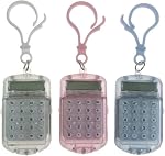 3PCS Cute Mini Calculator Keychain,Portable Calculator Keychain Small Calculator for Office,School(3PCS)