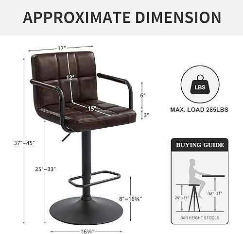 Miniatura 3 de Furnimart Taburete de bar tapizado de sherpa artificial de 30 pulgadas, taburetes de bar ajustables, taburetes de bar giratorios de diseño moderno,