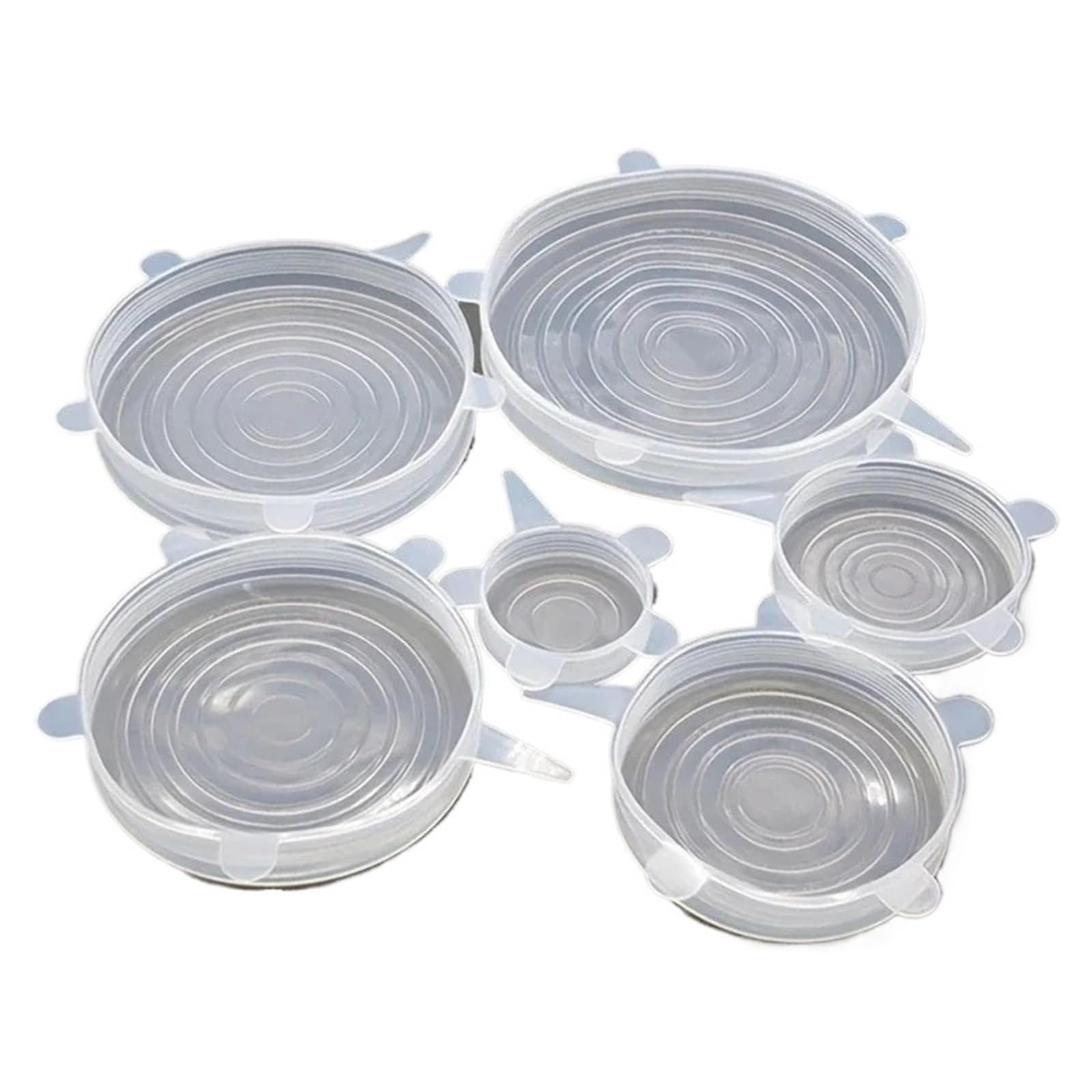 3Sets Silicone Elastic Cover Universal Food Packaging Stretch Lids For Bowl Pot Dish Reusable Fresh for Bowls Jars