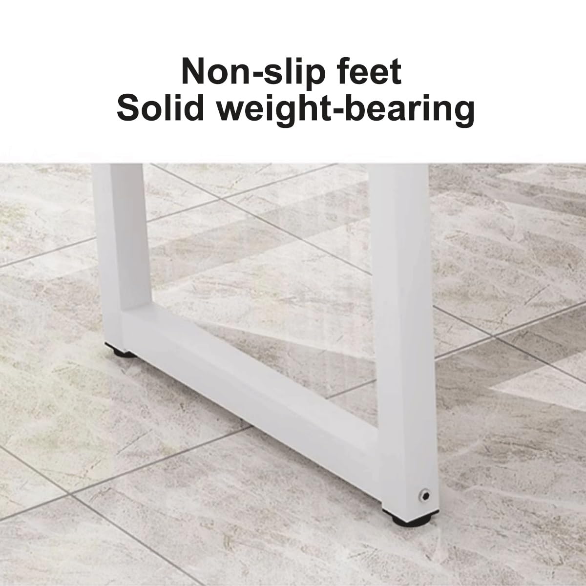 Brązowy biurko biurowe, solidny stół komputerowy z grubym drewnianym blatem, łatwy montaż, do domowego biura i gabinetu, 100 cm, idealne rozwiązanie dla stacji roboczej